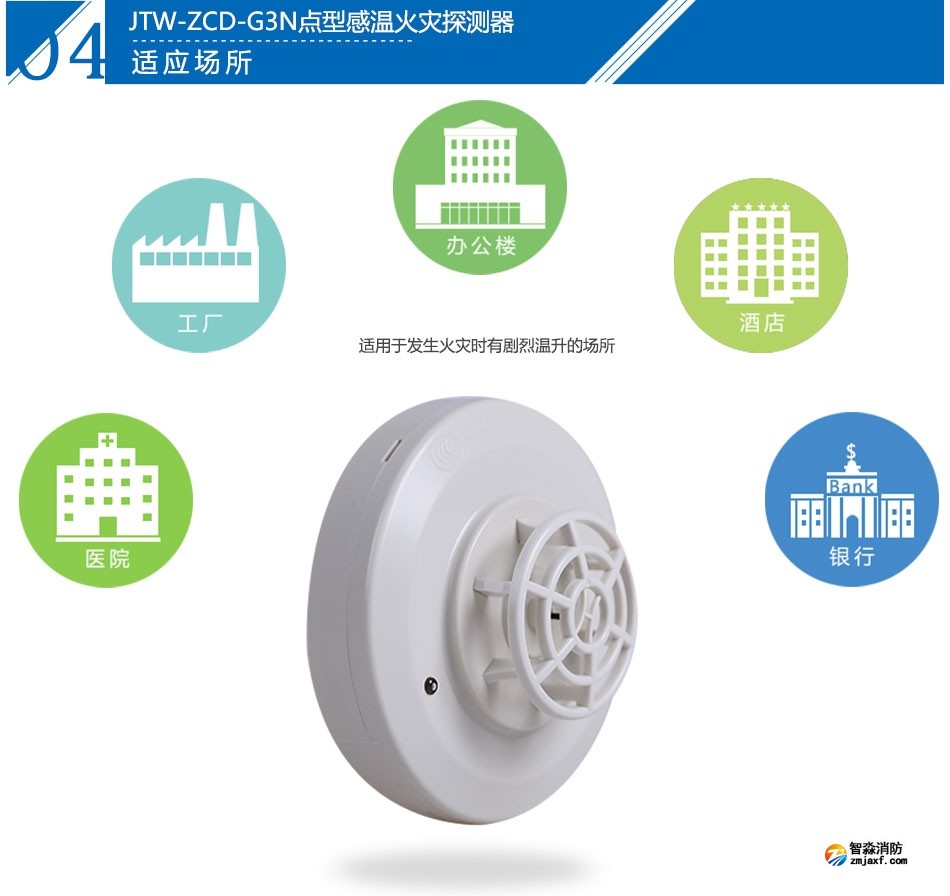 JTW-ZCD-G3N點型感溫火災(zāi)探測器產(chǎn)品應(yīng)用場所