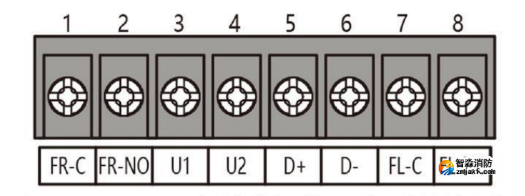 JTG-UM-GST9667點(diǎn)型紅外火焰探測器(四波段紅外)的接線端子