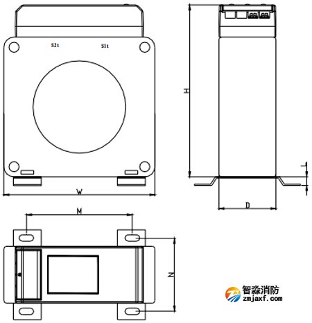 DH-GSTN5300/11探測(cè)器所接傳感器外形示意圖