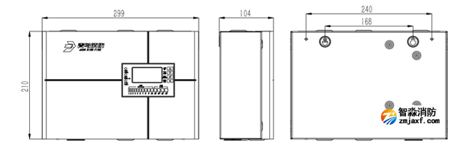 JBF-AR10P1吸氣式感煙火災(zāi)探測器外觀尺寸