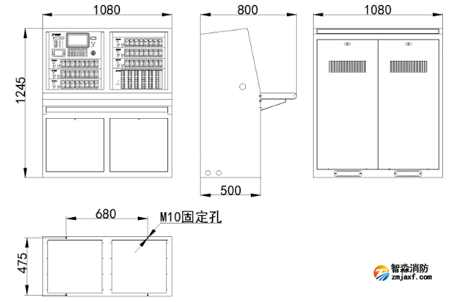JB-TT-JBF-11SF-C火災報警控制器（聯(lián)動型）外觀尺寸