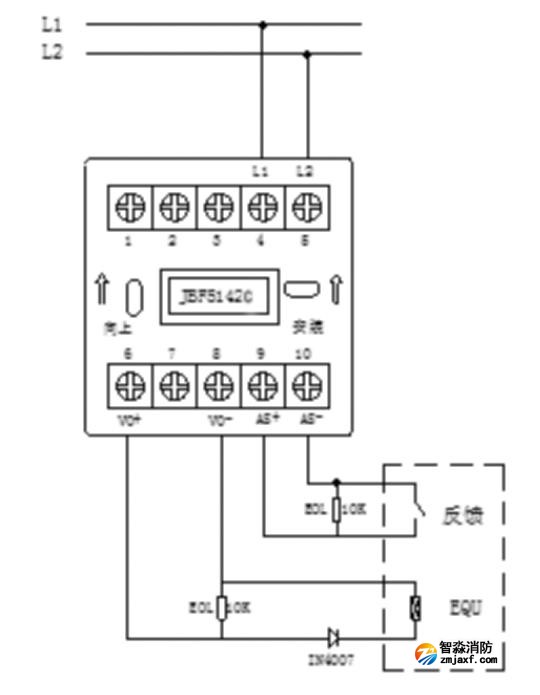 JBF5142C輸入/輸出模塊接線圖