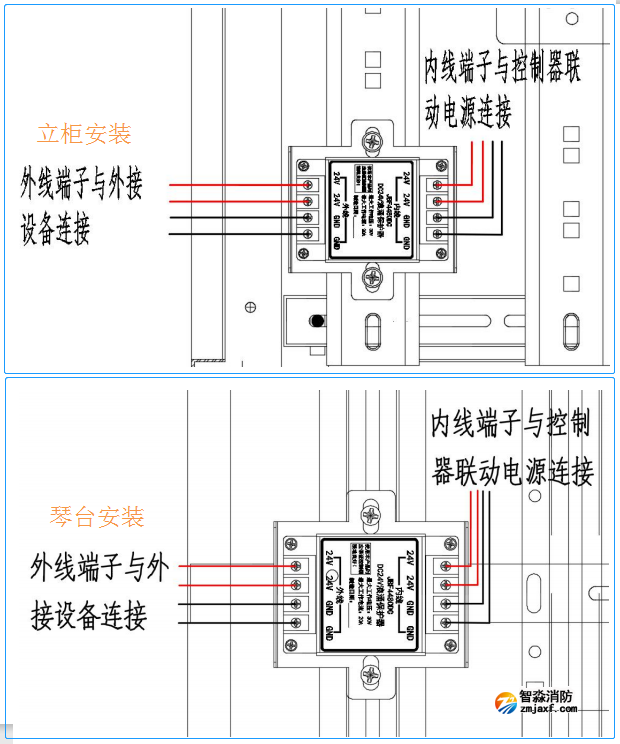 JBF4480DC DC24V浪涌保護器安裝說明