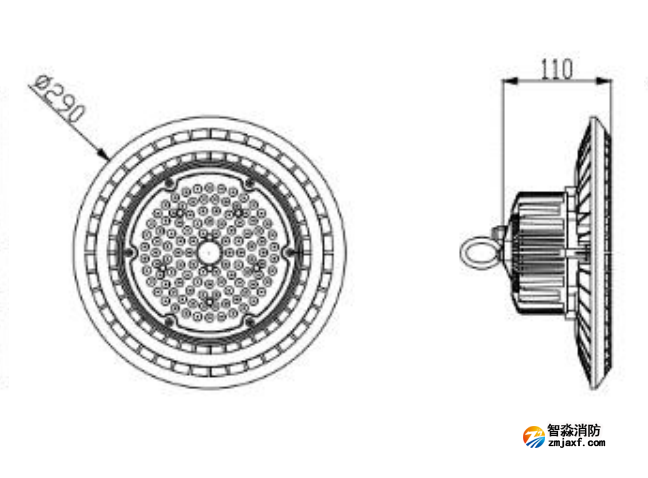 J-ZFJC-E100W-18Z8A集中電源集中控制型消防應(yīng)急照明燈具