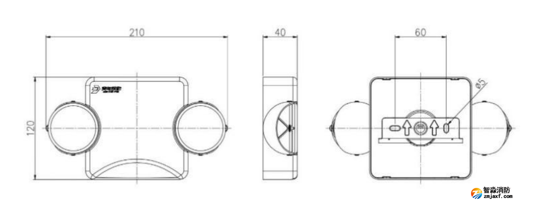 J-ZFJC-E6W-17B6LA集中電源集中控制型消防應(yīng)急照明燈具