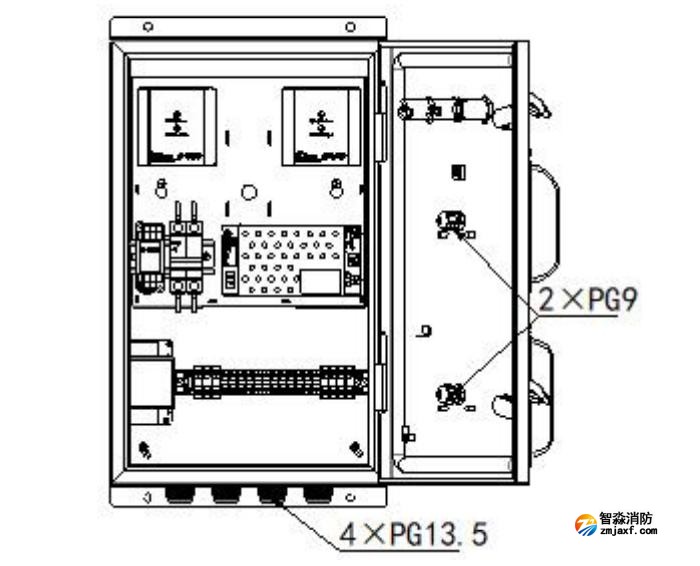 JBF-FAP01火災(zāi)報(bào)警綜合盤(pán)內(nèi)部結(jié)構(gòu)