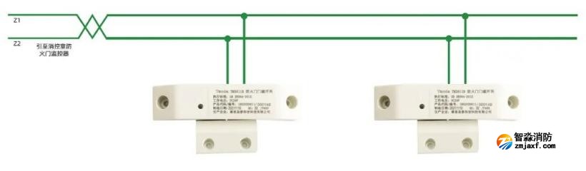 TM3611B防火門門磁開關(guān)接線圖