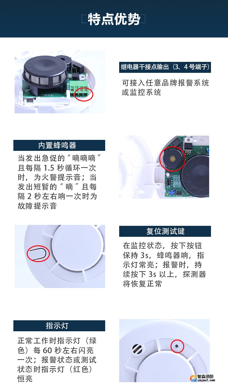 JTY-GD-T12點(diǎn)型光電感煙火災(zāi)探測(cè)器特點(diǎn)優(yōu)勢(shì)