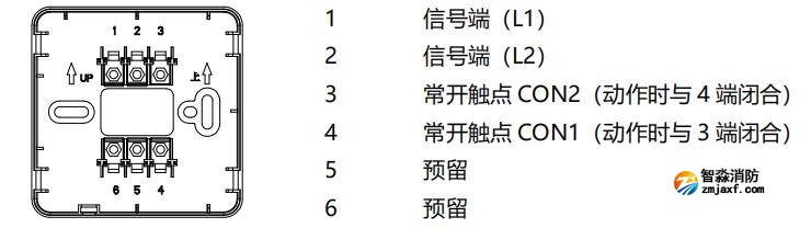 J-SAP-M-A63-Ex消火栓按鈕接線端子說(shuō)明