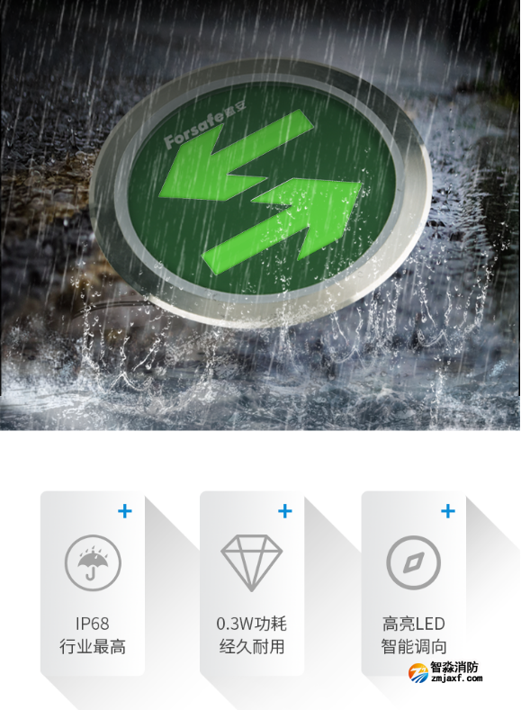 FS-BLJC-1LREⅠ0.3W-7634L(R)應(yīng)急疏散地埋燈IP68產(chǎn)品展示圖