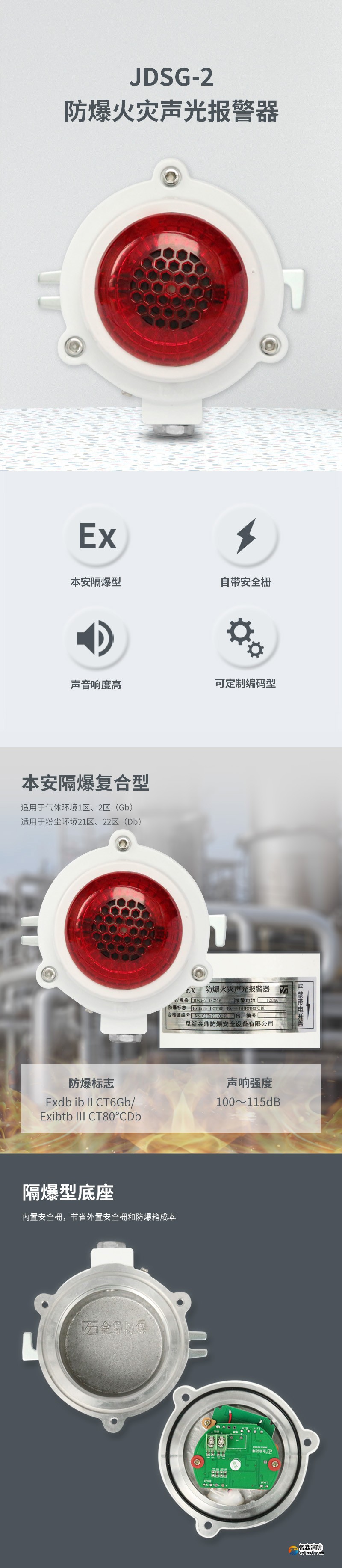 JDSG-2防爆火災(zāi)聲光報警器(新版)1