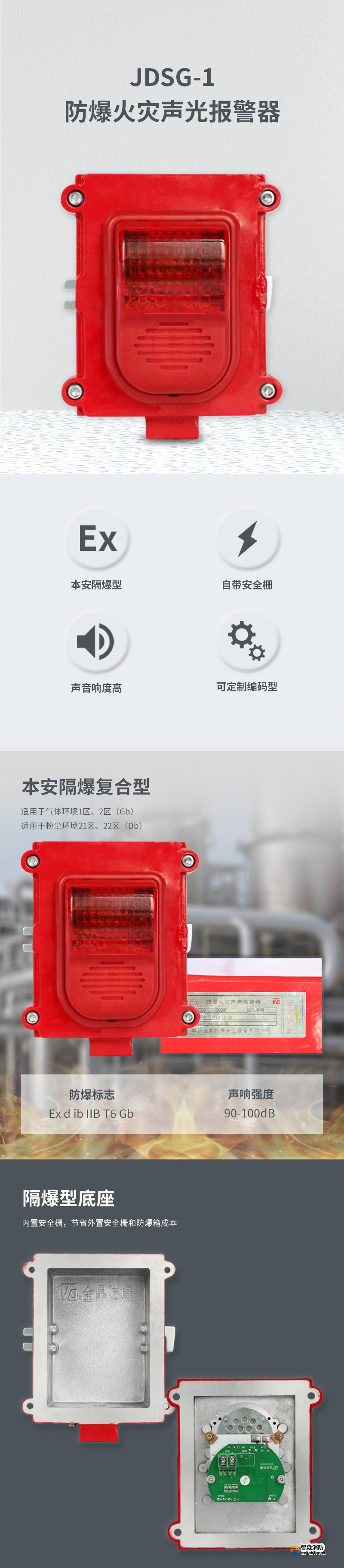 JDSG-1防爆火災(zāi)聲光報警器1