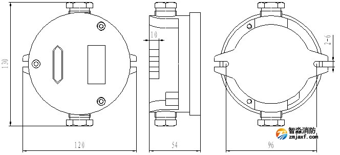 JDAS防爆安全柵外形圖