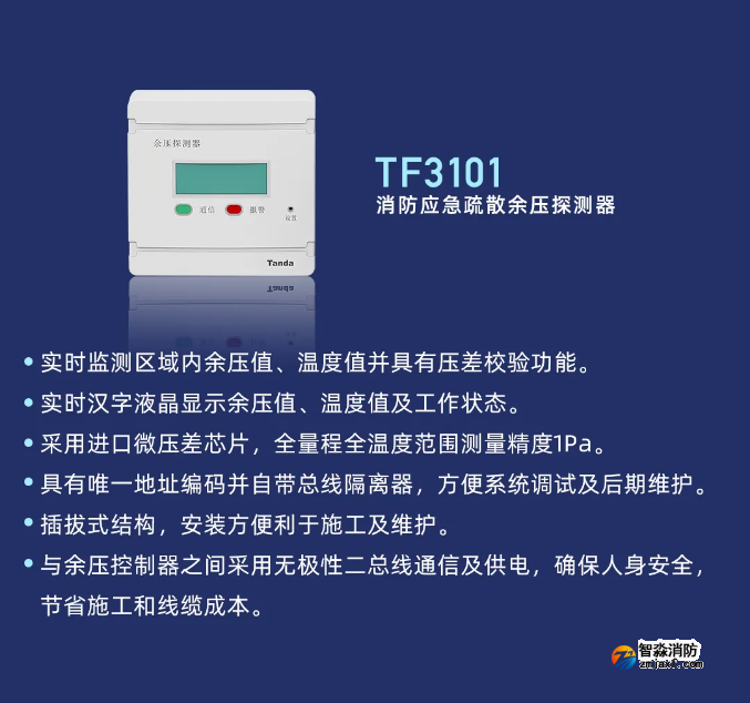 泰和安余壓監(jiān)控系統(tǒng)TF3101余壓探測(cè)器