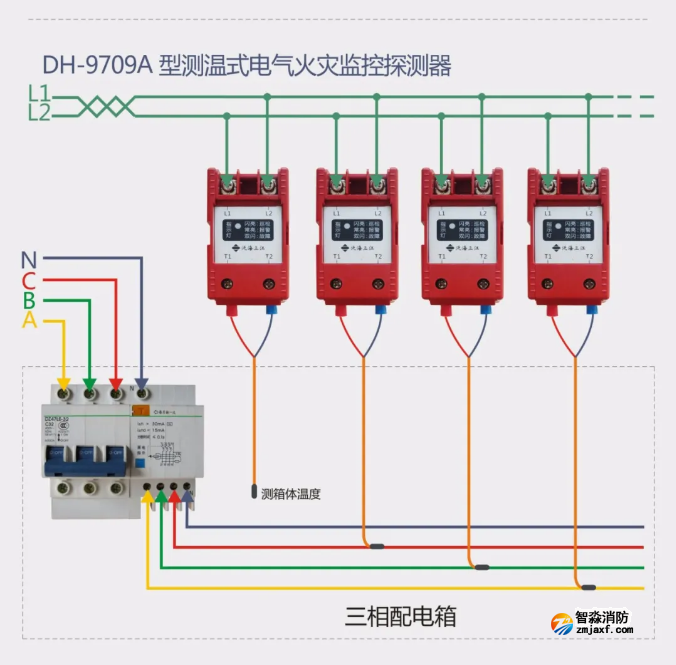 泛海三江電氣火災(zāi)監(jiān)控系統(tǒng)接線圖