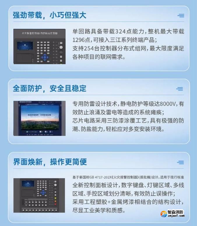 三江JB-QBL-A104新一代壁掛式消防主機特點