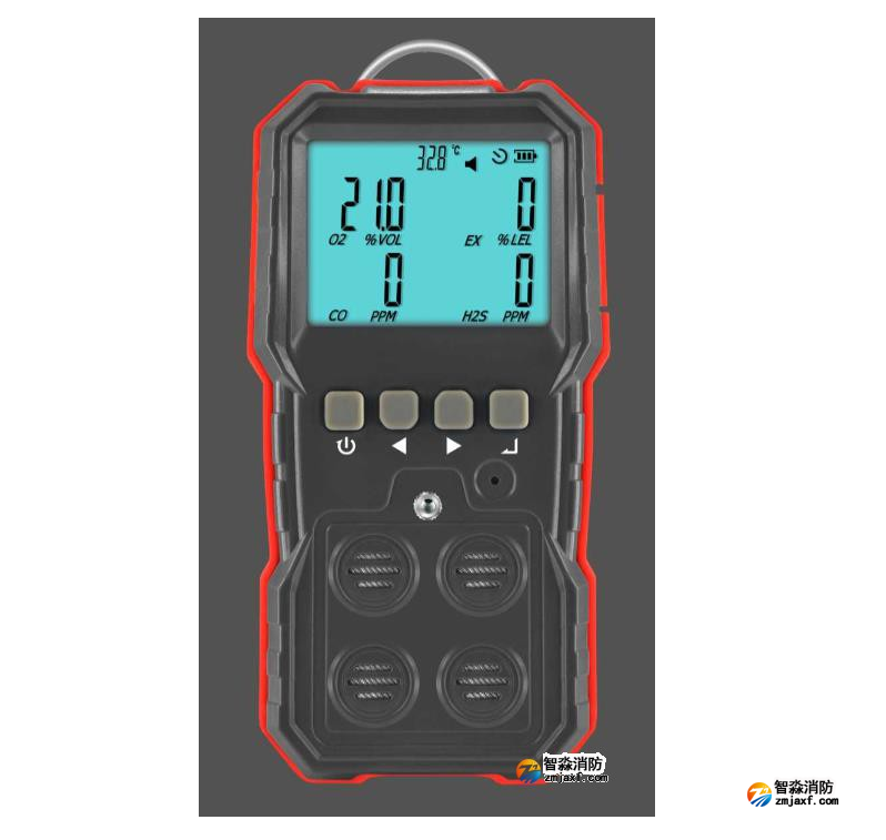 消防檢測設(shè)備-智淼便攜式可燃?xì)怏w檢測儀（四合一）操作使用視頻