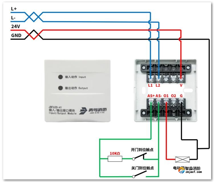 輸入/輸出接口模塊JBF62D-41接線圖