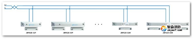 一體式門磁開(kāi)關(guān)JBF62D-32P、JBF62D-33P、JBF62D-32M、JBF62D-33M接線圖